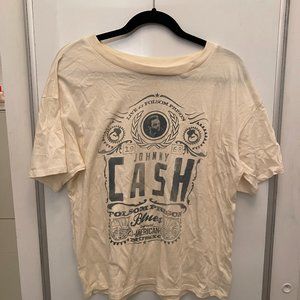 Cream Graphic Tee Shirt